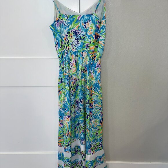 Lilly Pulitzer Deanna Maxi Dress in Sea Soiree Print- Size Small - Picture 3 of 4